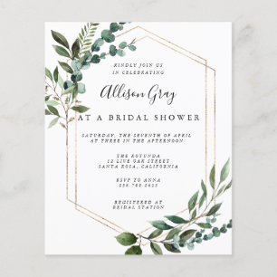 Invitation de douche nuptiale