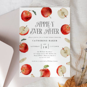 Invitation de douche nuptiale Apple