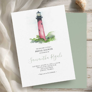 Invitation de douche nuptiale Aquarelle phare