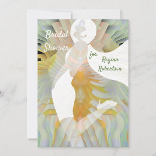 Invitation de douche nuptiale Art Déco