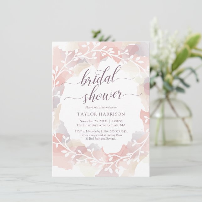 Invitation de douche nuptiale - Automne, Personnal (Debout devant)