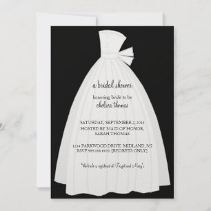 Invitation de douche nuptiale {Black}