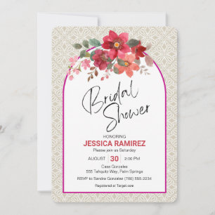 Invitation de douche nuptiale Couleurs de chute