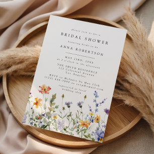 Invitation de douche nuptiale de jardin de fleurs