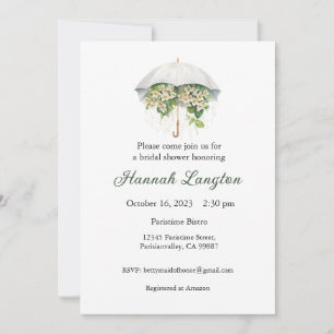 Invitation de douche nuptiale, Fête des mariées fl