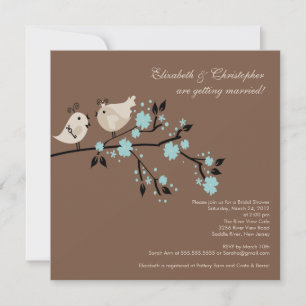 Invitation de douche nuptiale Inséparable moderne