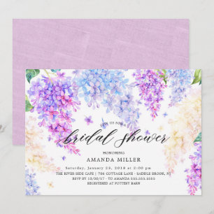 Invitation de douche nuptiale Lilac Watercolor