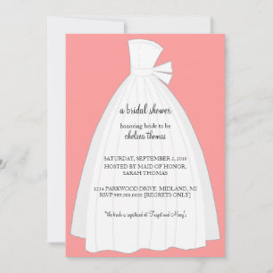 Invitation de douche nuptiale {Peach}