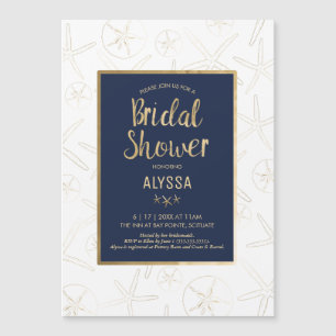 Invitation de douche nuptiale - Plage, Nautique