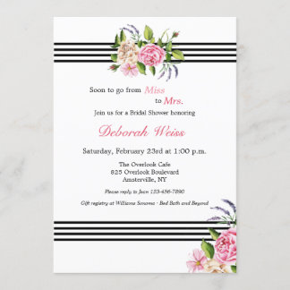 Invitation de douche nuptiale sur mesure