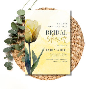 Invitation de douche nuptiale Tulip Floral