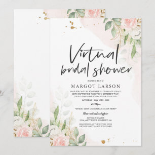 Invitation de douche nuptiale virtuelle Verdure et