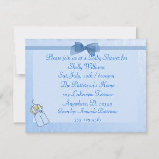 Invitation de douche pour bébé garçon