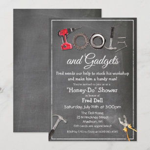 Invitation de douche pour homme Outils et gadgets 