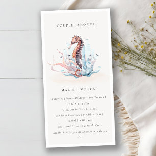 Invitation de douche pour les couples d'algues sou