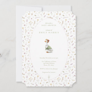 Invitation de douche - storybook rose