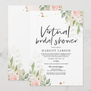 Invitation de douches nuptiales virtuelles Verdure