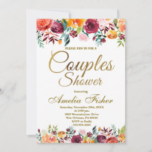Invitation de douches pour couples, Wedding shower