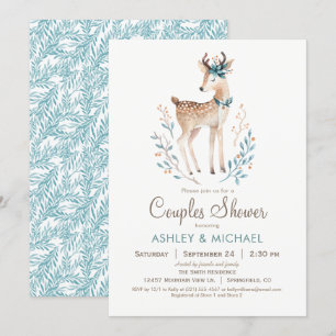 Invitation de douches pour les couples de cerfs de