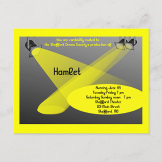 Invitation de drame et de théâtre