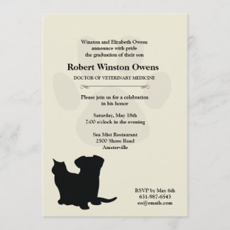Invitation de Empreinte de patte vétérinaire