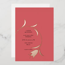 Invitation de Faire-part de mariage à huile de Mod