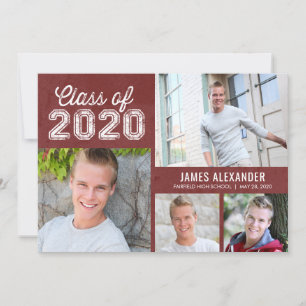 Invitation de Faire-part Vintage de graduation cla