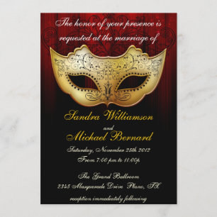Invitation de fantaisie de célébration de mariage
