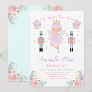 Invitation de fée de prune de sucre Invitation de
