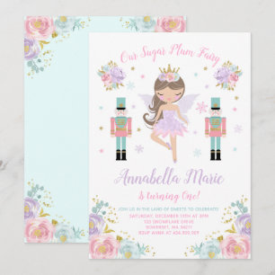 Invitation de fée de prune de sucre Invitation de