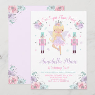 Invitation de fée de prune de sucre Invitation de 