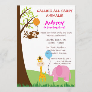 Invitation de fêtards