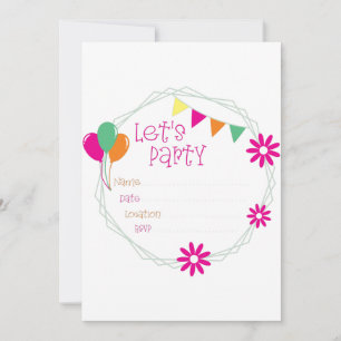 Invitation de fête