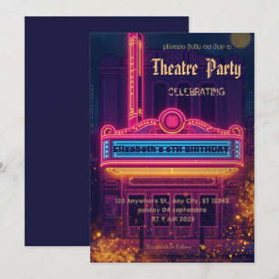 Invitation de fête à la marquise de théâtre – Invi