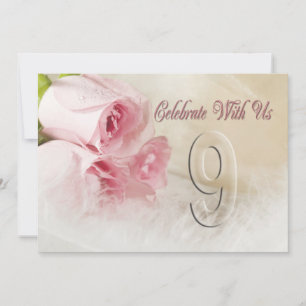 Invitation de fête anniversaire pour 9 ans