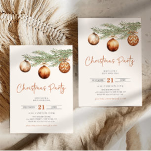 Invitation de fête bohème pour les vacances d'hive
