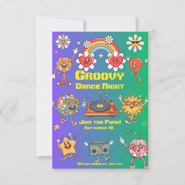 Invitation de fête chic – Événement de célébration (Devant)