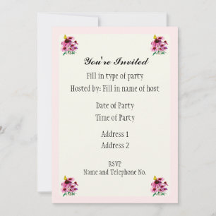 Invitation de fête - Conception Daisy
