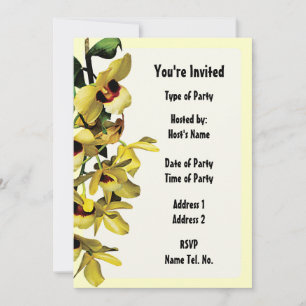Invitation de fête - Conception Orchidée