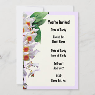 Invitation de fête - Conception Orchidée