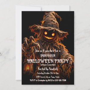 Invitation de fête costumée pour Halloween avec ép