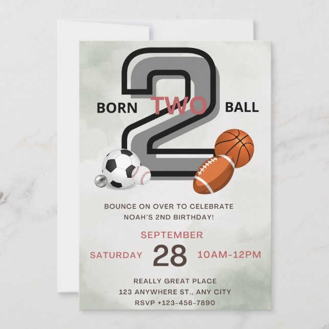 Invitation de fête d'anniversaire (Devant)