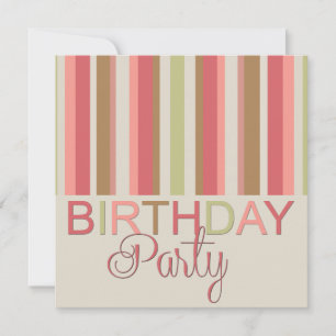Invitation de fête d'anniversaire