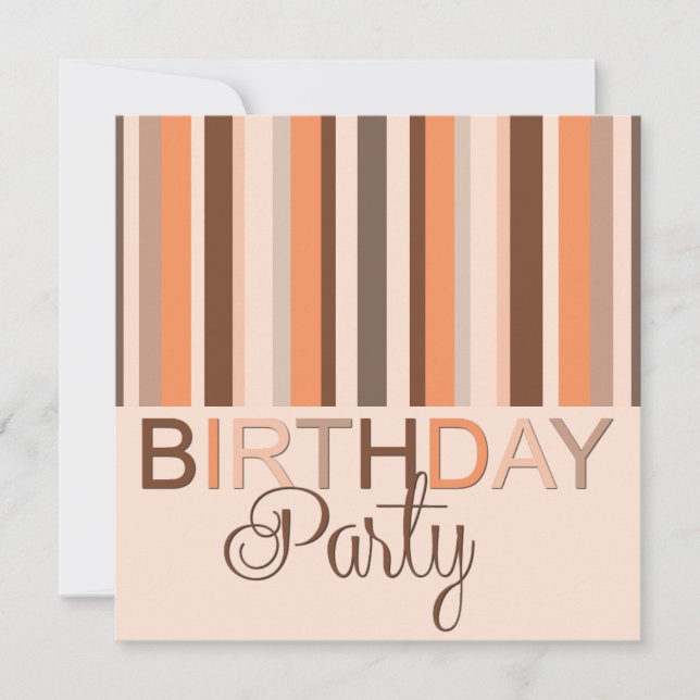 Invitation de fête d'anniversaire (Devant)