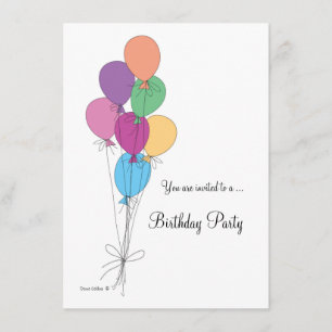 Invitation de fête d'anniversaire