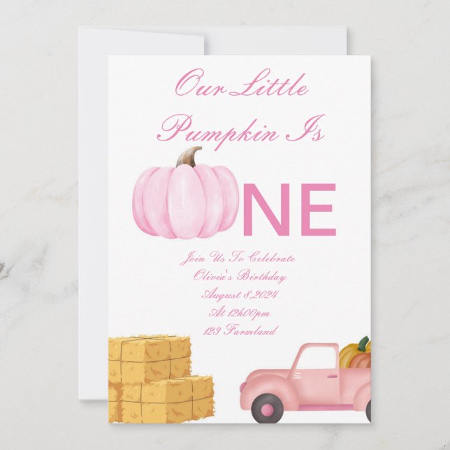 Invitation de fête d'anniversaire (Devant)