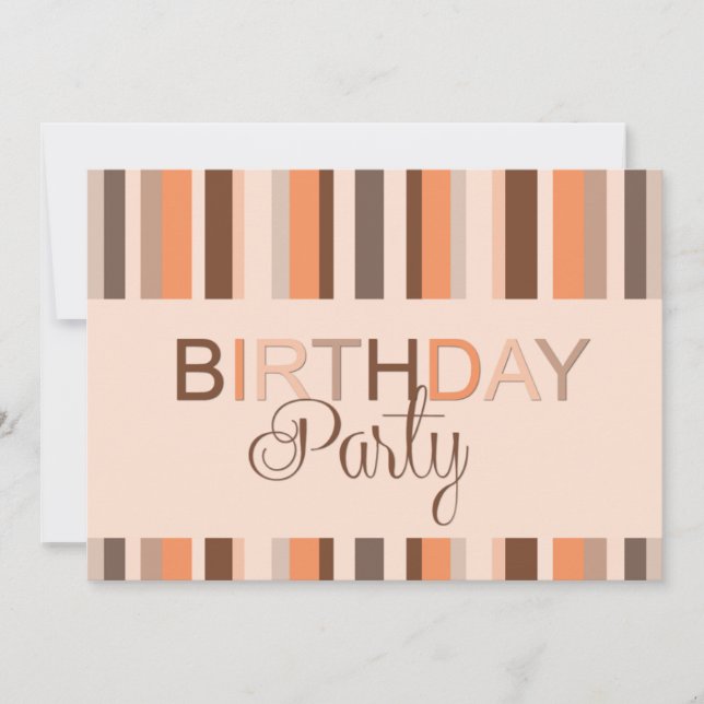 Invitation de fête d'anniversaire (Devant)
