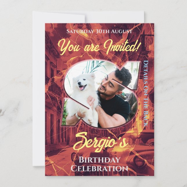 Invitation de fête d'anniversaire (Devant)