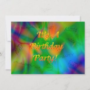 Invitation de fête d'anniversaire