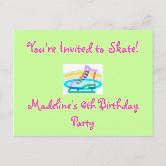 Invitation de fête d'anniversaire (Devant)